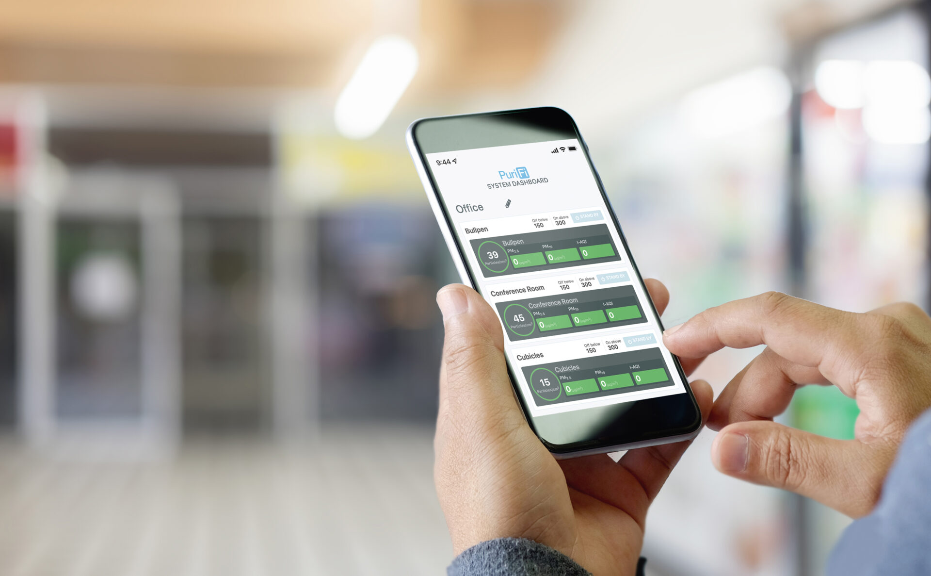 purifi app, View and manage your system&rsquo;s performance anytime, anywhere.